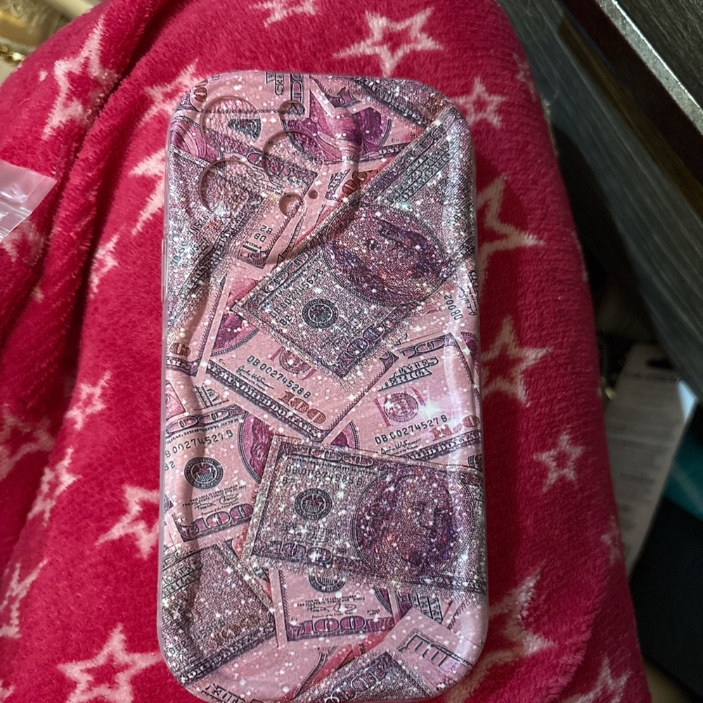 Pink Glitter Dollar Design Phone Case